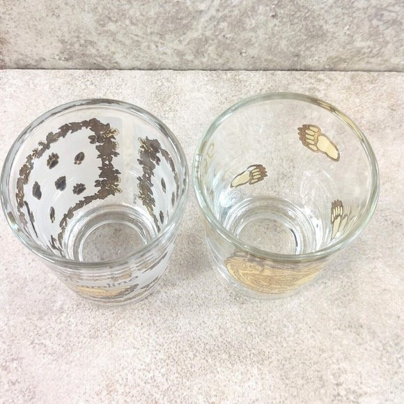 North Caroline Shot Glass Set of 2 Black Brown Bear Souvenir Travel Memorabilia - Picture 12 of 12